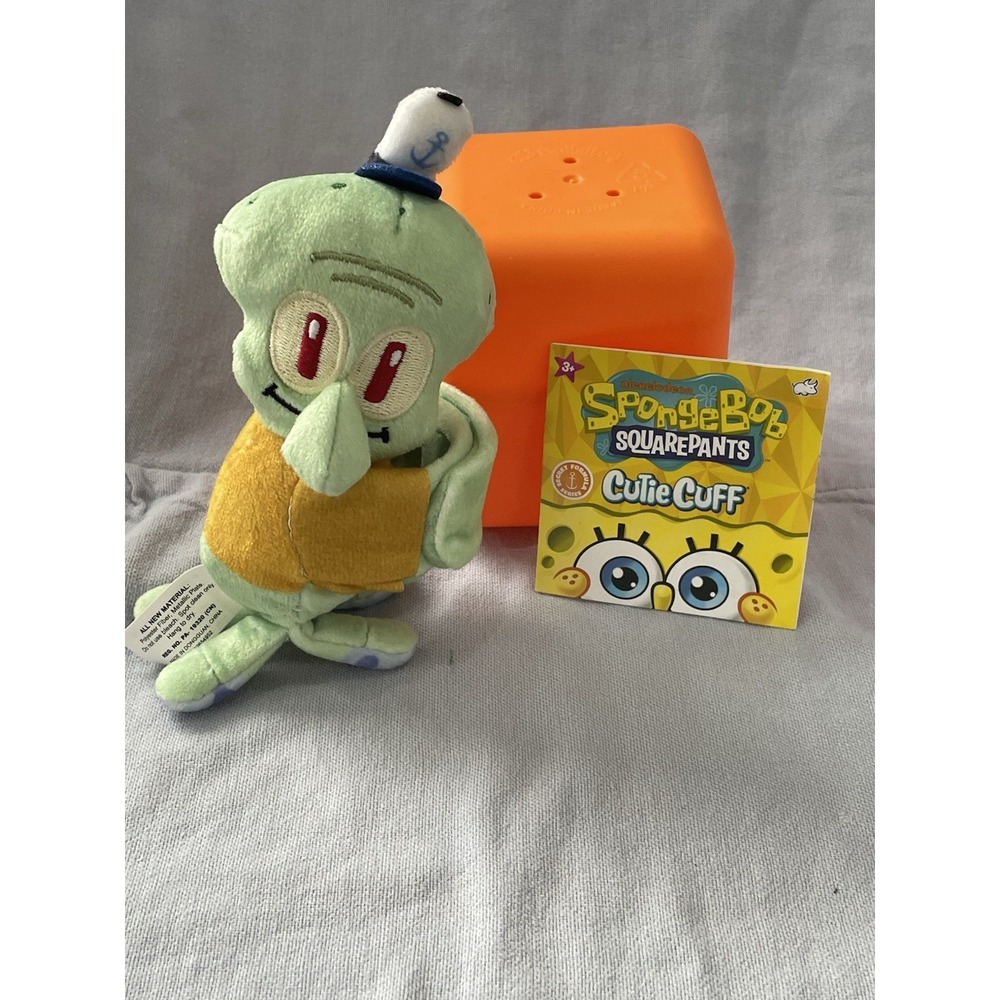 NEW SpongeBob Cutie Cuff Slap Bracelet w/ Box & Checklist - Squidward Tentacles